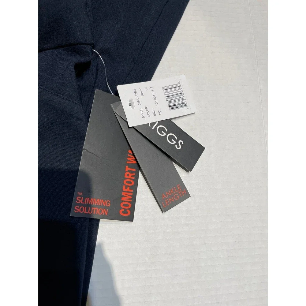 Briggs New York Super Stretch Millennium Slimming Pull-on Ankle Pant Size 10 New